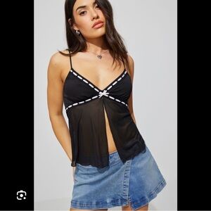 Lace Trim Flyaway Cami garage NWT size medium